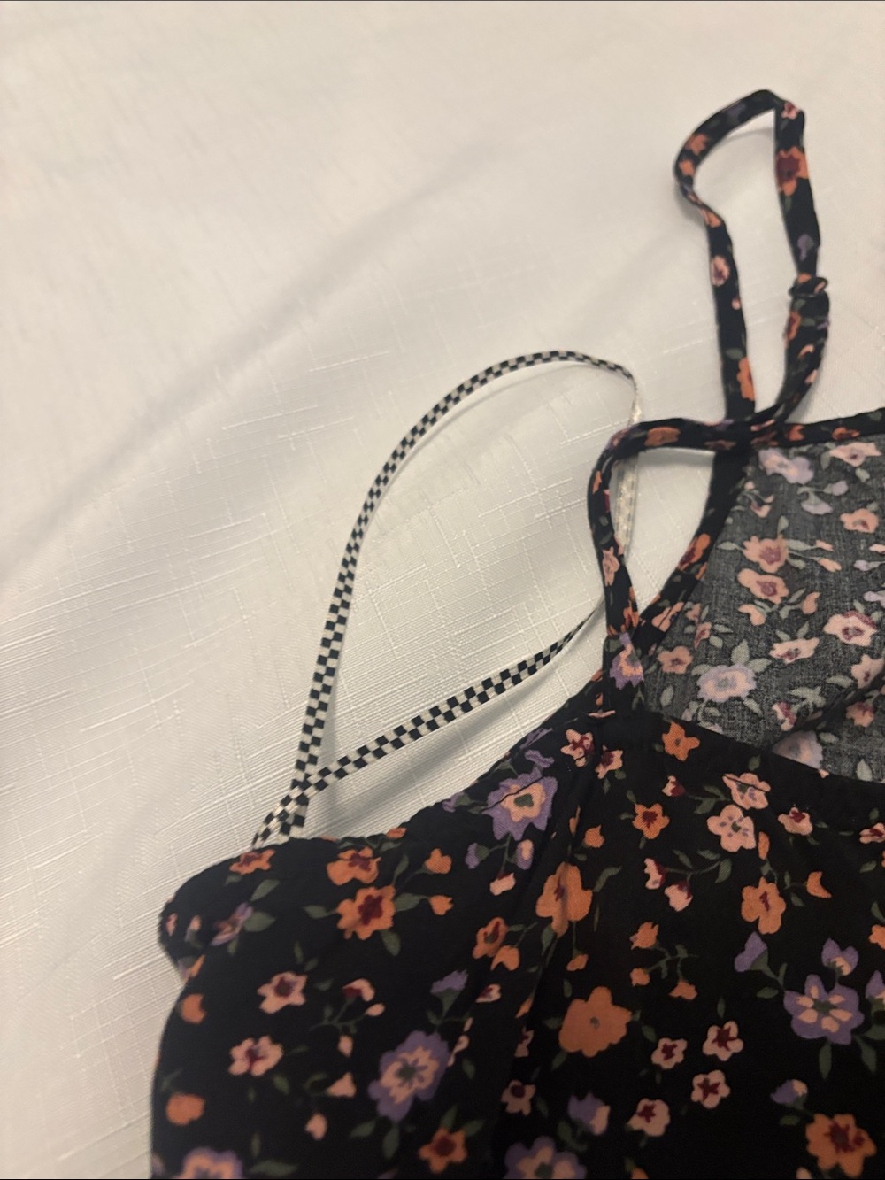 Vans Skater Slip dress SZ XL black floral print  adjustable spaghetti straps - Picture 12 of 12